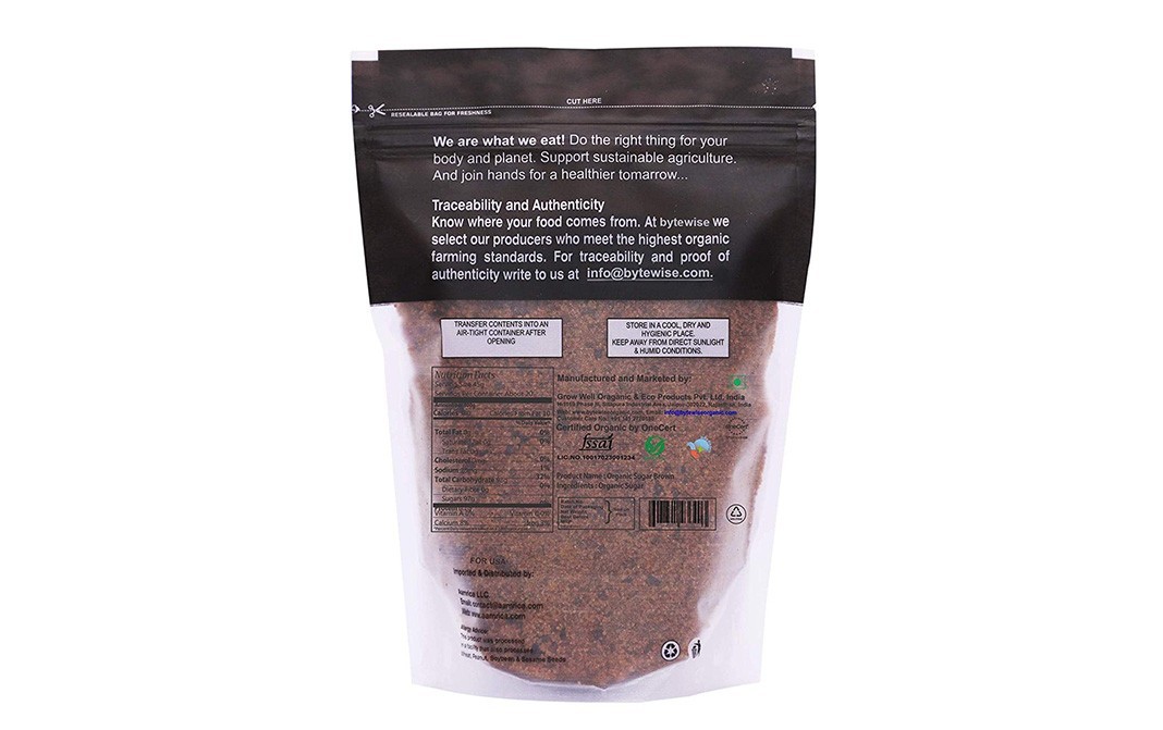 Bytewise Organic Khaand (Sugar-Brown)    Pack  1 kilogram
